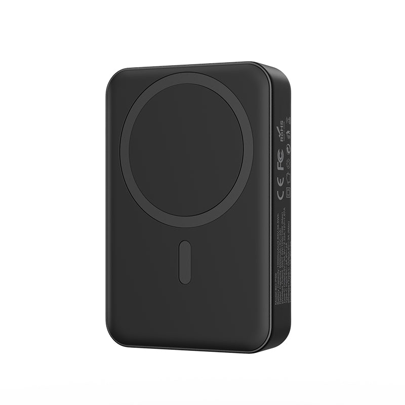 BWOO BO-P59 Wireless External Battery, 10000mAh, 20W, PD + FQI, 1 x QI - 1 x USB-C, Black