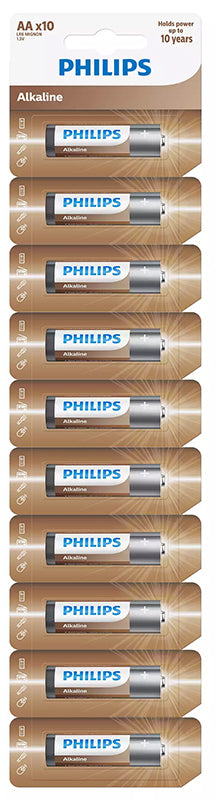 Philips Battery, AAA / LR3, Set of 10 pieces