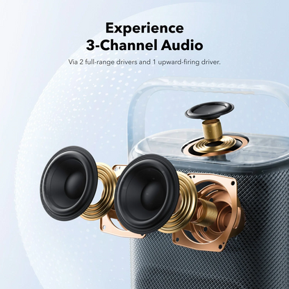 Anker SoundCore Motion X500 Portable Bluetooth Speaker, 40W, Waterproof, Pink A3131051