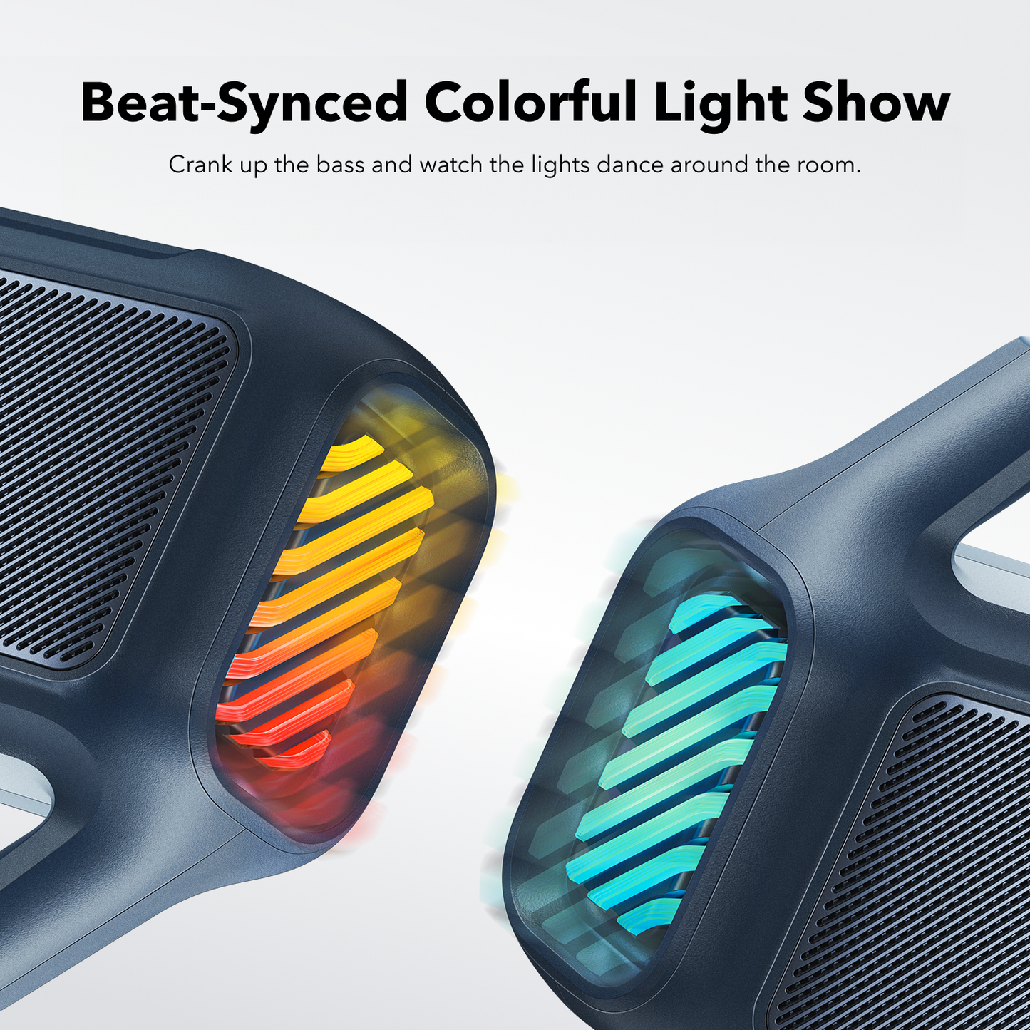 Anker SoundCore Boom 2 New Version Portable Bluetooth Speaker, 80W, TWS, RGB, Waterproof, Blue A3138032