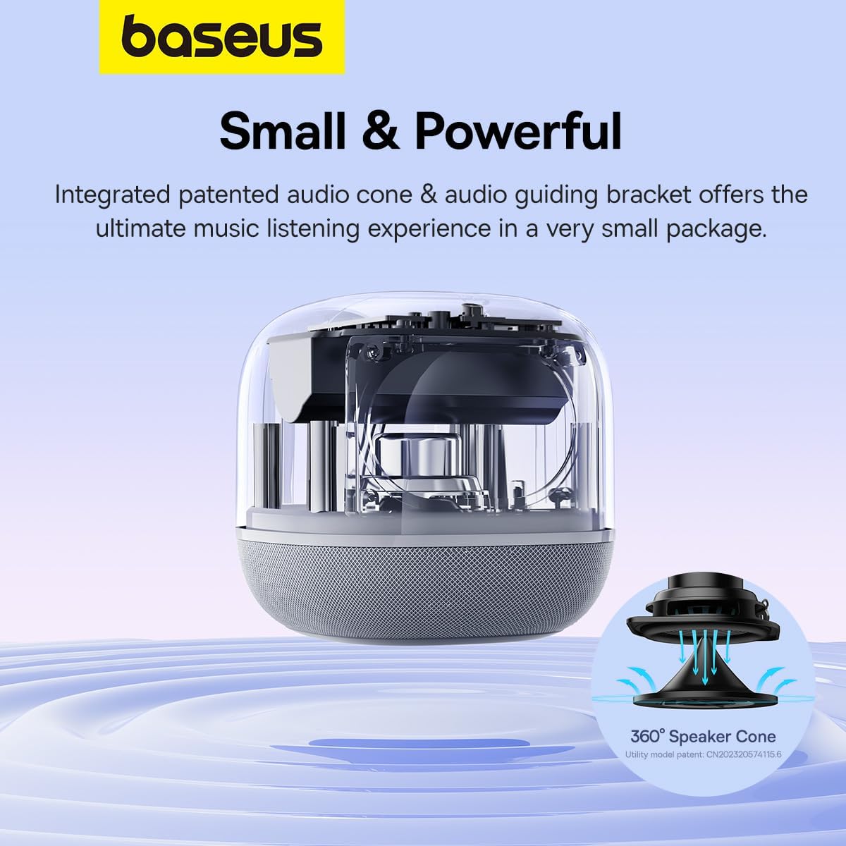 Bluetooth Speaker Baseus AeQur V2, White A20050500211-00