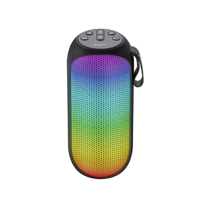 HAVIT SK808BT Portable Bluetooth Speaker, 8W, RGB, Waterproof, Black