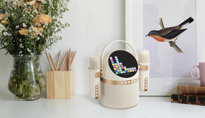 Philips Portable Bluetooth Speaker, 10W, Karaoke, Beige TAS2509WT/00