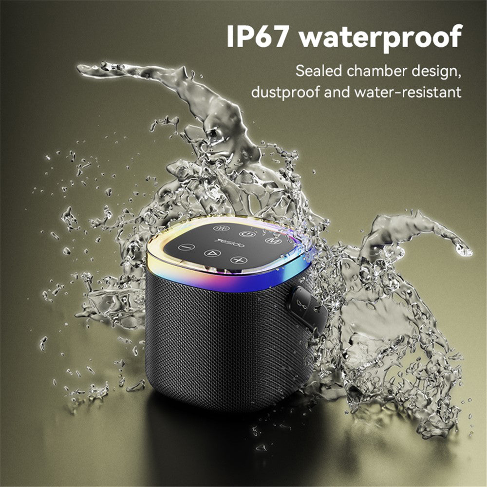 Yesido YSW25 Portable Bluetooth Speaker, 5W, RGB, Black