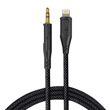 Lightning Audio Cable - 3.5mm Lito LA02, 1m, Black