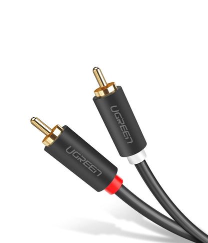 UGREEN AV104 Audio Cable, 2 x RCA - 2 x RCA, 2m, Black