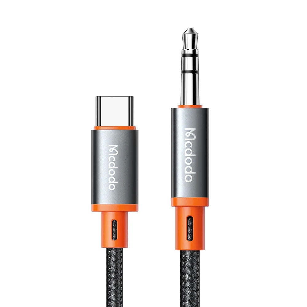 USB-C to 3.5mm McDodo CA-0820 Castle Audio Cable, 1.2m, Black