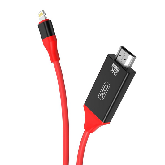 Lightning to HDMI Audio and Video Cable XO Design GB006, 1.8m, Red