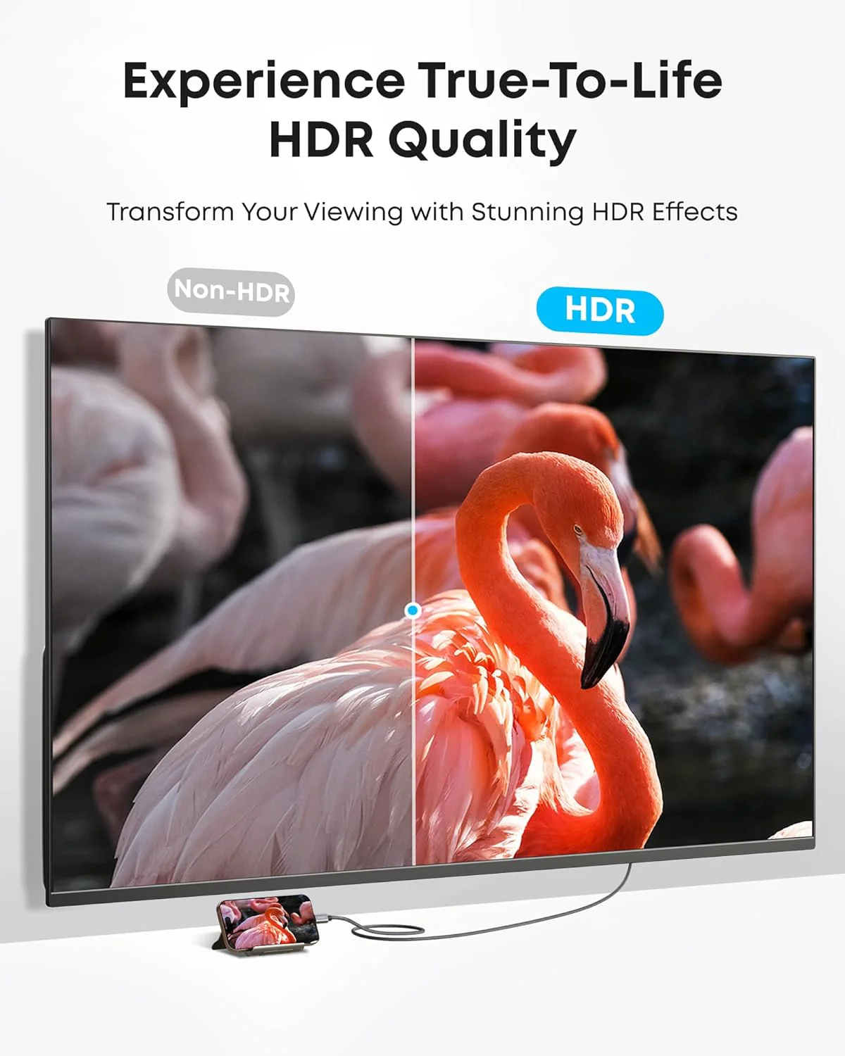 USB-C to HDMI Anker Nano Audio and Video Cable, 1.8m, Gray A87E0H12