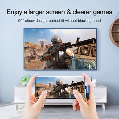 USB-C to HDMI Audio and Video Cable Joyroom SY-20C1 Angled, 2m, Gray