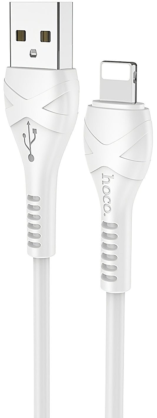 USB-A to Lightning Data and Charging Cable HOCO X37, 18W, 1m, White