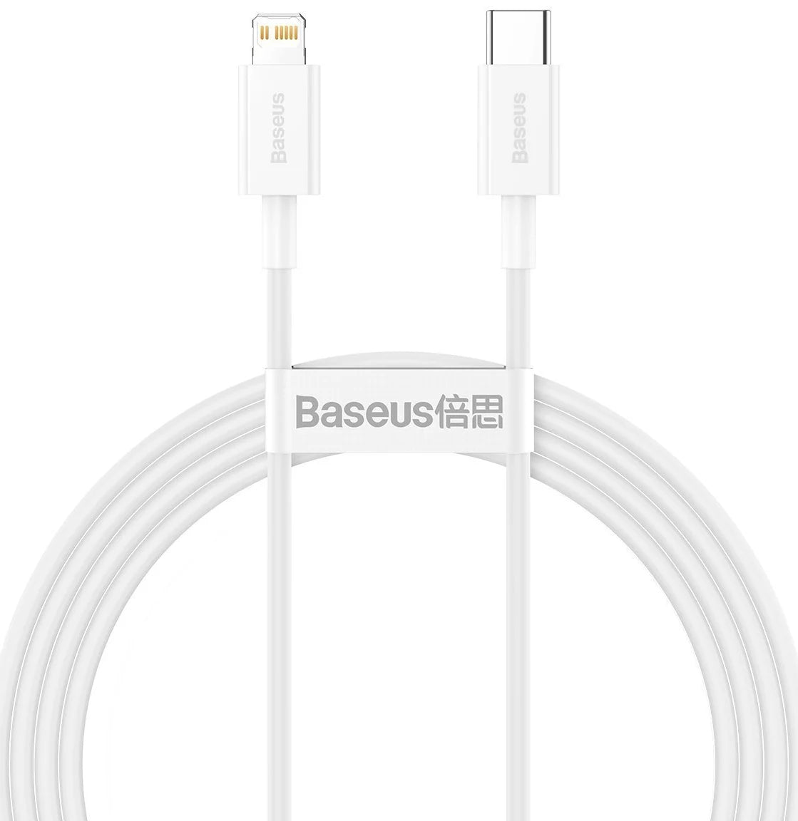 Data and Charging Cable USB-C - Lightning Baseus Superior Series, 20W, 1.5m, White CATLYS-B02 