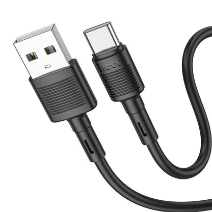 USB-A to USB-C Data and Charging Cable HOCO X83 Victory, 20W, 1m, Black