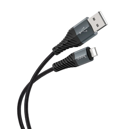 HOCO X38 Cool USB-A - Lightning Data and Charging Cable HOCO X38 Cool, 18W, 1m, Black 