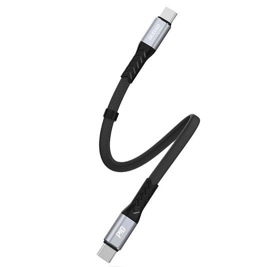 USB-C Data and Charging Cable - USB-C Dudao L10C, 100W, 0.23m, Black