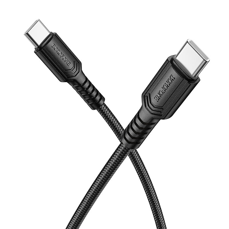 USB-C Data and Charging Cable - USB-C Borofone BX116 Certain, 60W, 1m, Black