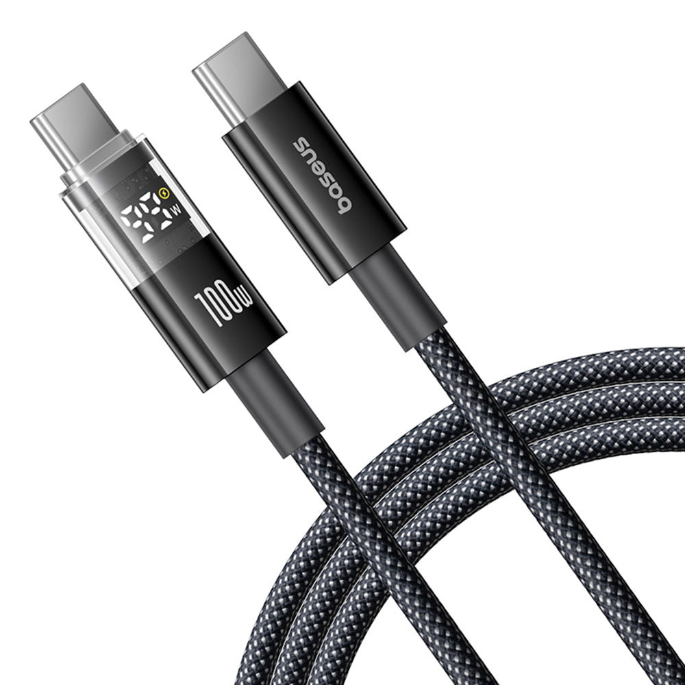 USB-C Data and Charging Cable - USB-C Baseus Display 2, 100W, 1m, Black P10382702121-00