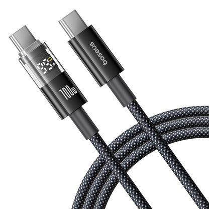 USB-C Data and Charging Cable - USB-C Baseus Display 2, 100W, 1m, Black P10382702121-00