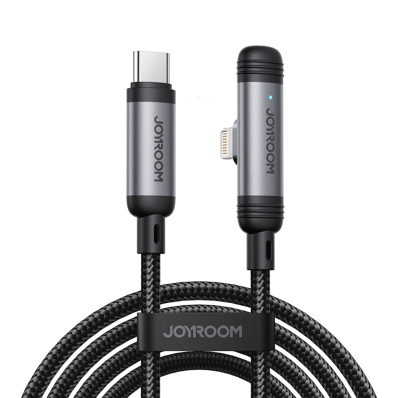 USB-C to Lightning Data and Charging Cable Joyroom S-A56 EnjoyX Angled, 30W, 1.2m, Black