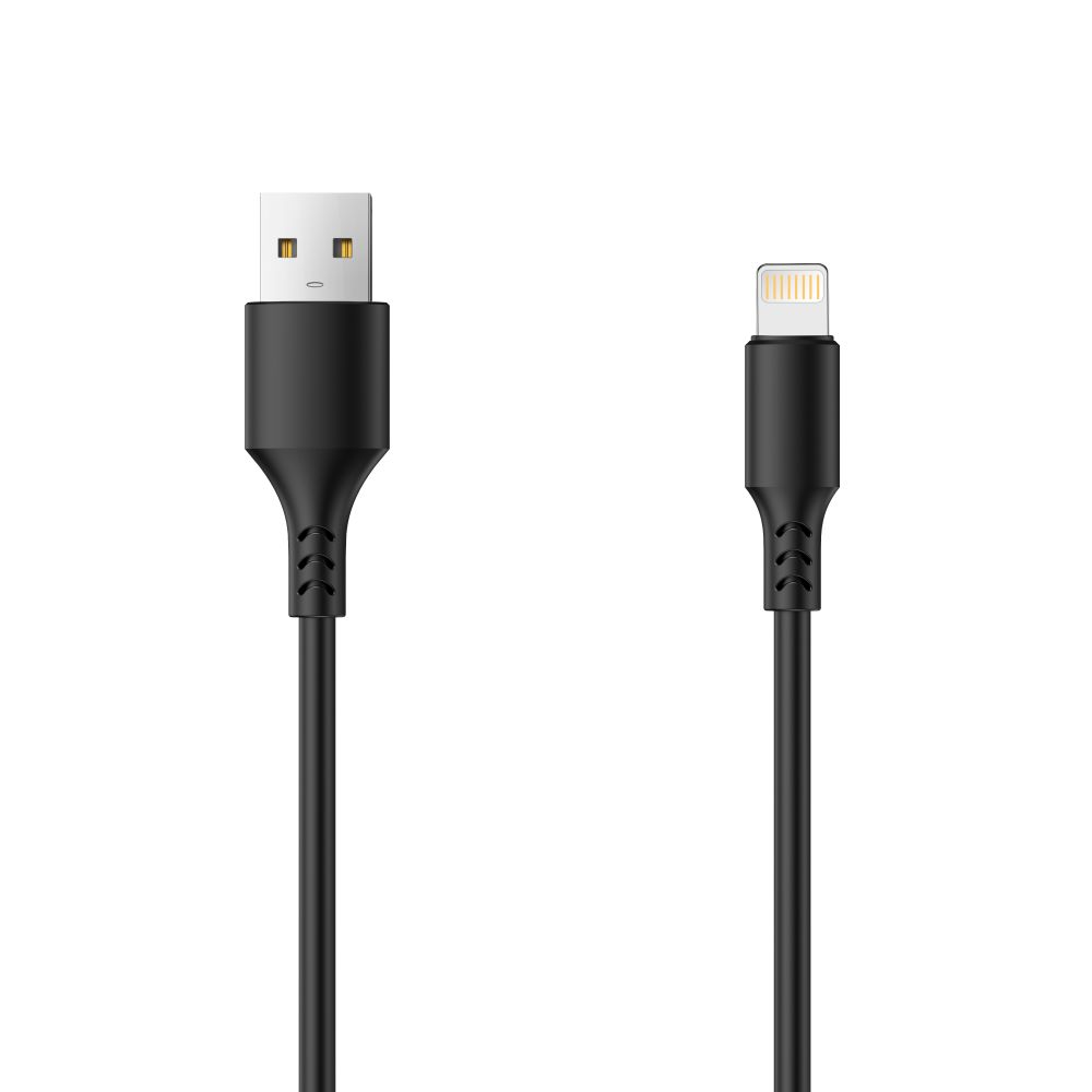 Setty USB-A to Lightning Data and Charging Cable, 18W, 1m, Black