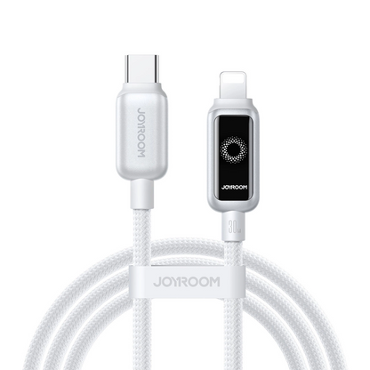 USB-C to Lightning Data and Charging Cable Joyroom S-A55 StarFlight Display, 30W, 1.2m, White