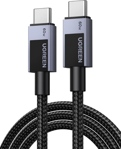 USB-C to USB-C Data and Charging Cable UGREEN L524, 60W, 2m, Gray