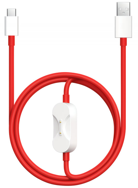 USB-A to USB-C / Pogo Pin OnePlus DL162 Data and Charging Cable, 80W, 1.2m, Red 5461100665