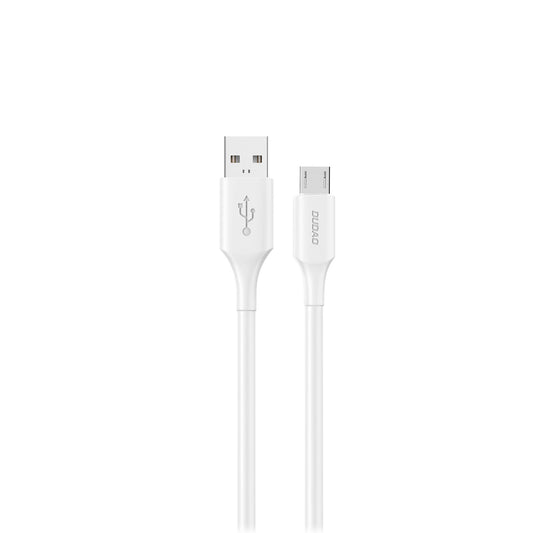 USB-A to microUSB Data and Charging Cable Dudao L2SM, 18W, 1.2m, White