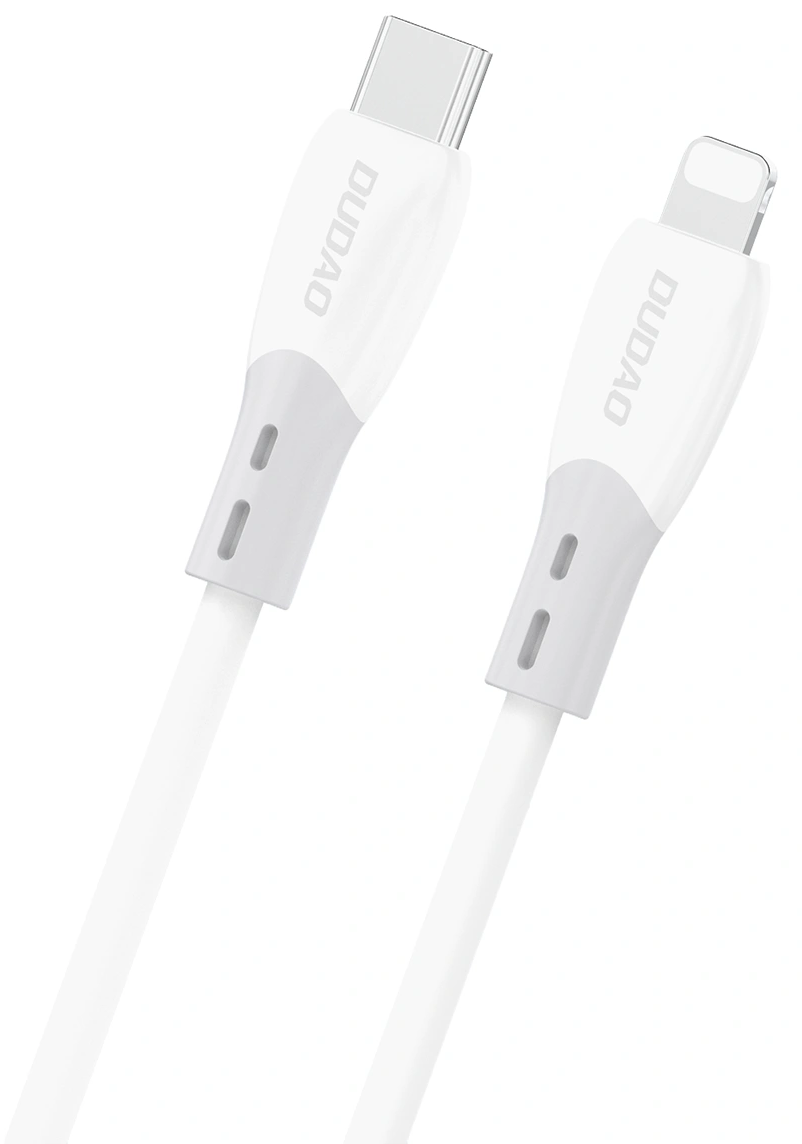 USB-C to Lightning Data and Charging Cable Dudao L25SX, 30W, 1m, White