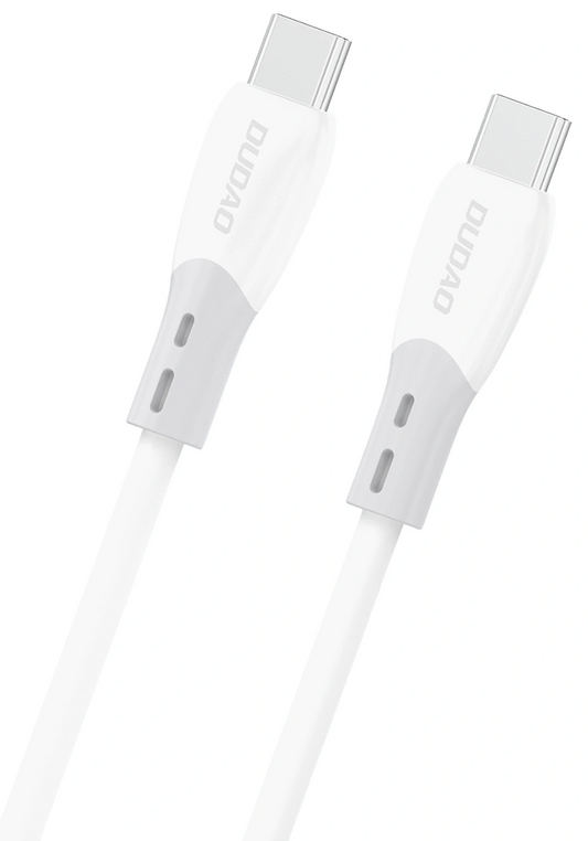 USB-C Data and Charging Cable - USB-C Dudao L25SC, 60W, 1m, White