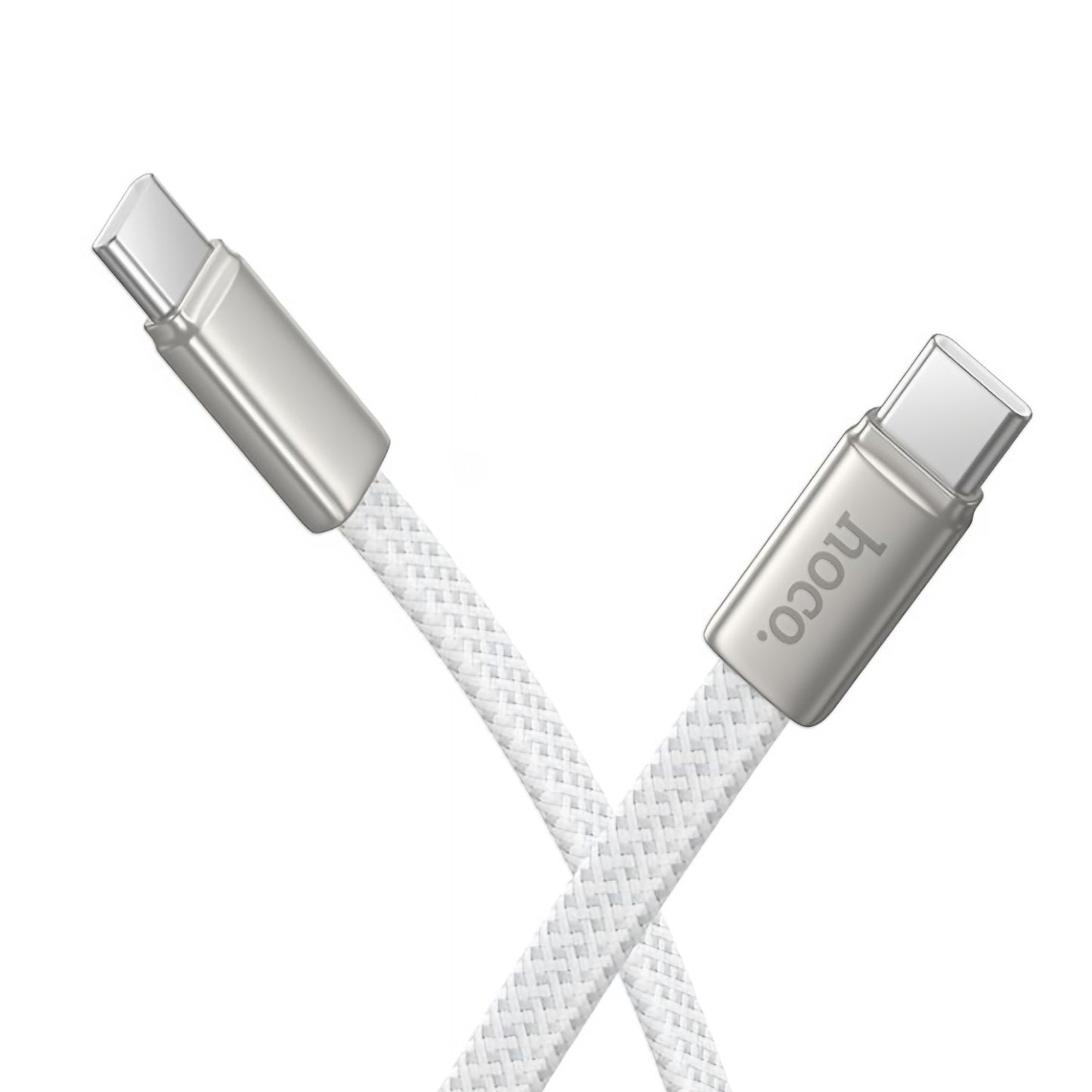 USB-C Data and Charging Cable - USB-C HOCO X125, 60W, 1m, White