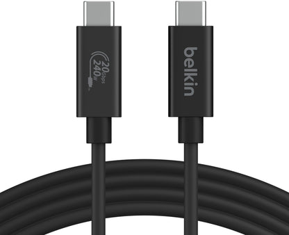 USB-C Data and Charging Cable - USB-C Belkin Connect, 240W, 2m, Black INZ004bt2MBK