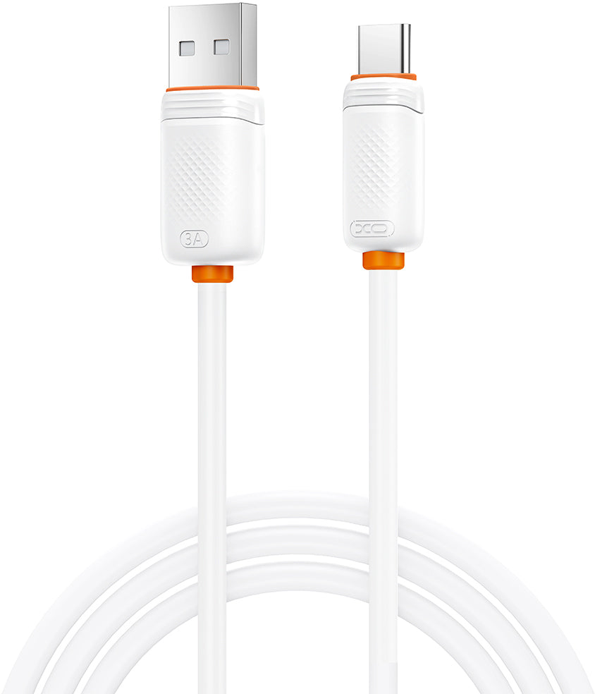 USB-A to USB-C Data and Charging Cable XO Design NB302, 18W, 1m, White