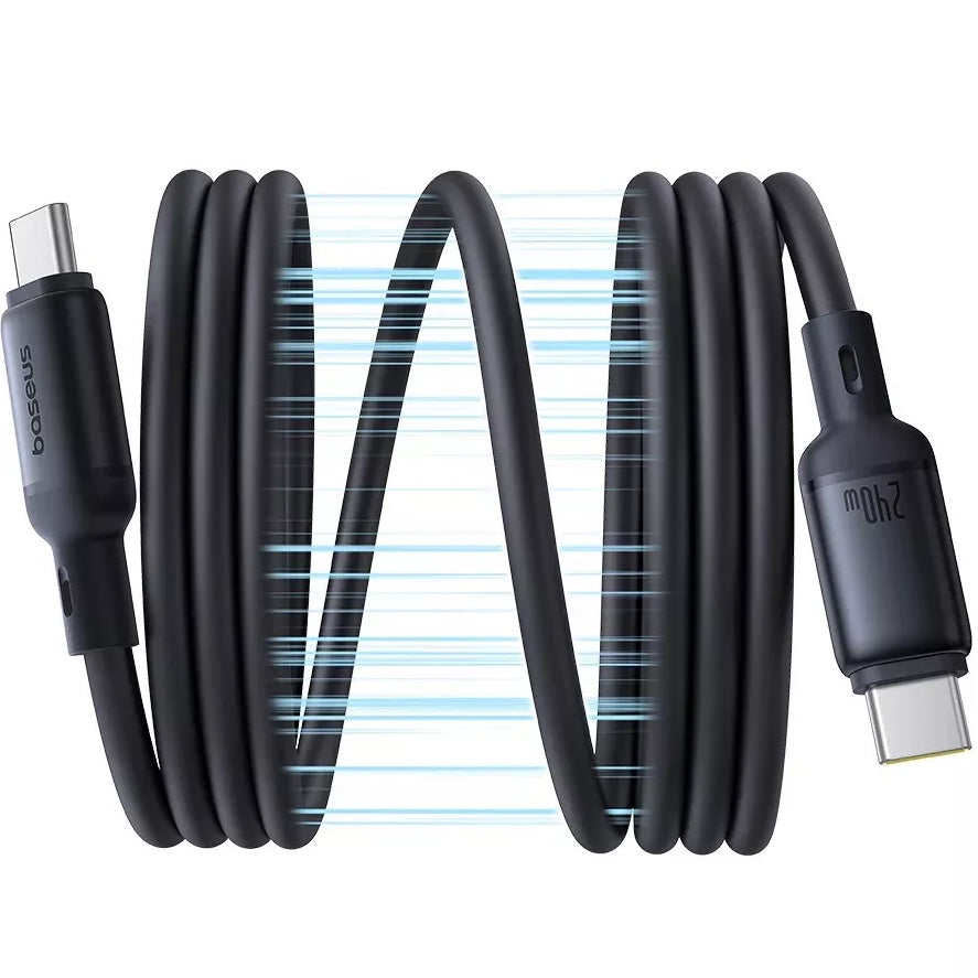 USB-C Data and Charging Cable - USB-C Baseus PicoGo, 240W, 1m, Black P10376800121-00