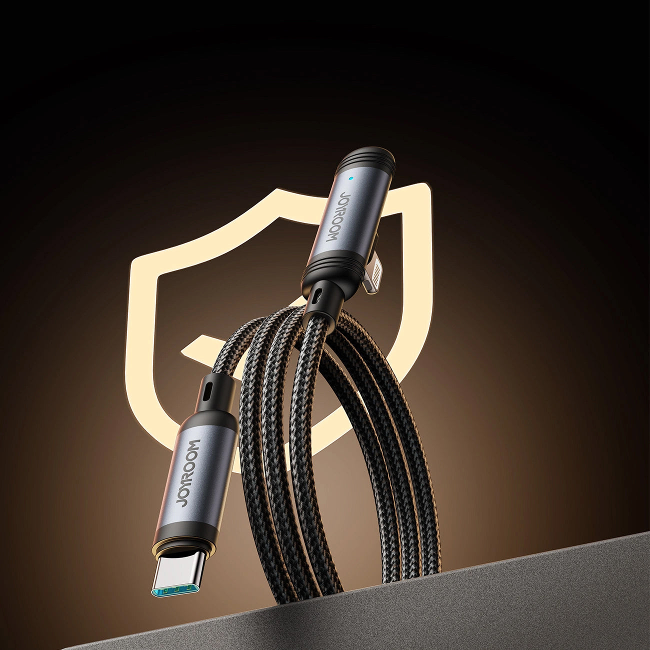 USB-C to Lightning Data and Charging Cable Joyroom S-A56 EnjoyX Angled, 30W, 1.2m, Black