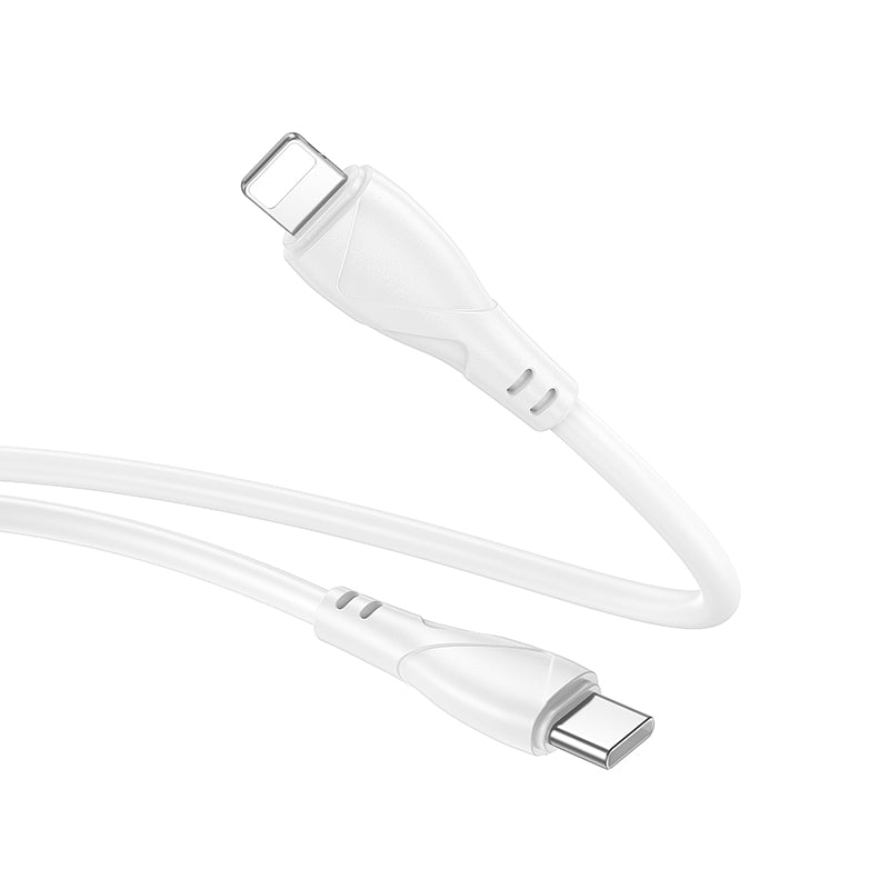USB-C to Lightning Data and Charging Cable Borofone BX121 Energy, 27W, 1m, White