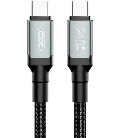USB-C Data and Charging Cable - USB-C XO Design NB-Q264B, 240W, 2m, Black