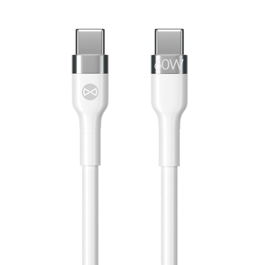 USB-C Data and Charging Cable - USB-C Forever Flexible, 60W, 2m, White