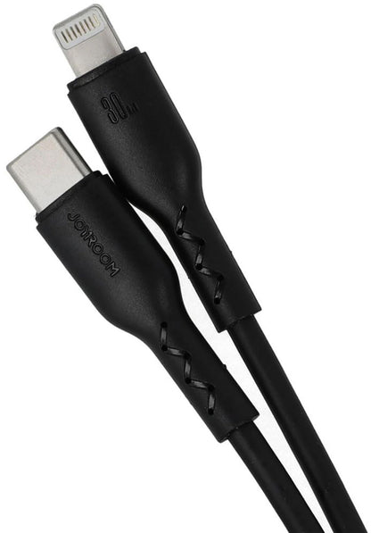 USB-C to Lightning Data and Charging Cable Joyroom SA26-CL3, 30W, 1m, Black
