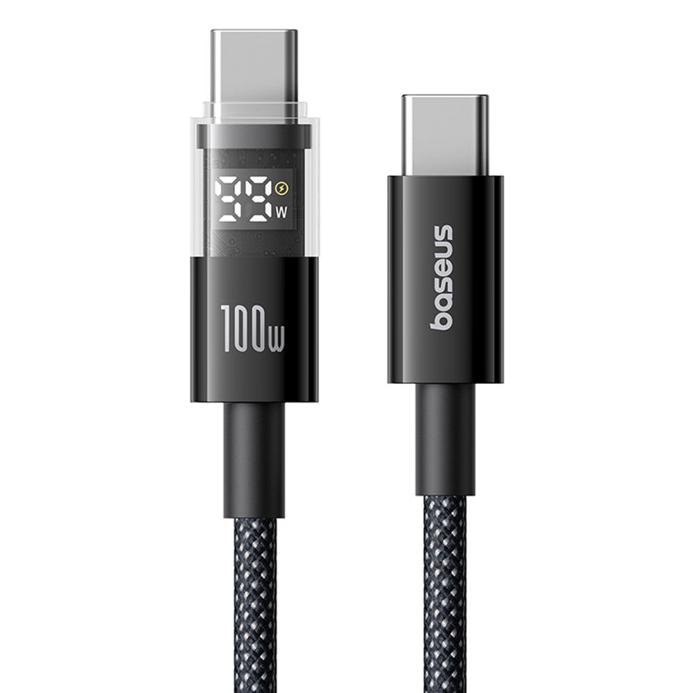 USB-C Data and Charging Cable - USB-C Baseus Display 2, 100W, 1m, Black P10382702121-00