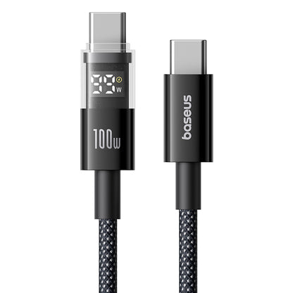 USB-C Data and Charging Cable - USB-C Baseus Display 2, 100W, 1m, Black P10382702121-00