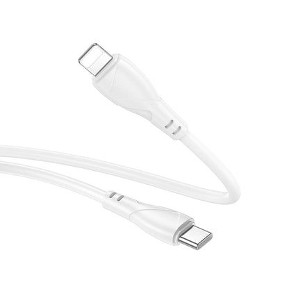 USB-C Data and Charging Cable - USB-C Borofone BX121 Energy, 60W, 1m, White