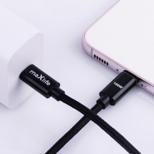 USB-C Data and Charging Cable - USB-C MaXlife MXUC-12, 100W, 1m, Black