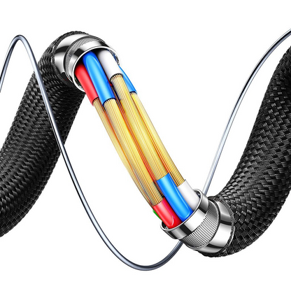 USB-A to USB-C Joyroom S-A60 StarTalk Data and Charging Cable, 18W, 1.2m, Black