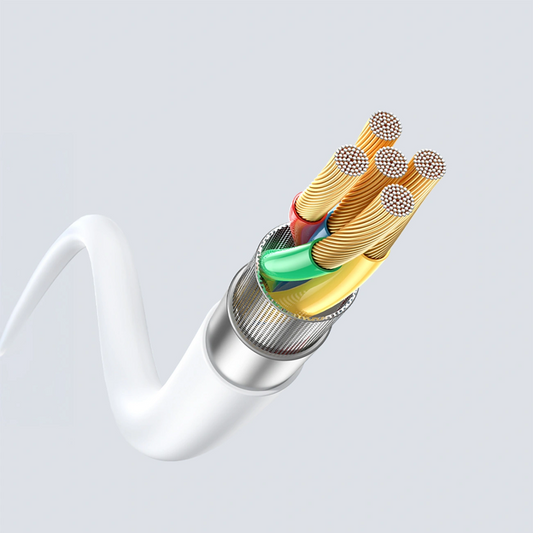 USB-C to Lightning Data and Charging Cable Dudao L25SX, 30W, 1m, White
