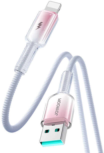 USB-A to Lightning Data and Charging Cable Joyroom S-A42, 18W, 1.2m, White