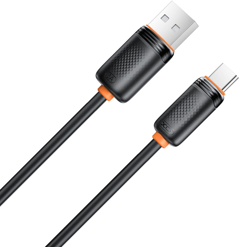 USB-A to USB-C Data and Charging Cable XO Design NB302, 18W, 1m, Black