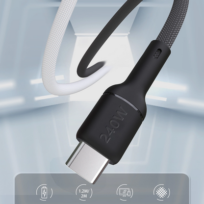USB-C Data and Charging Cable - USB-C Dudao L9C Max, 240W, 1.2m, Black