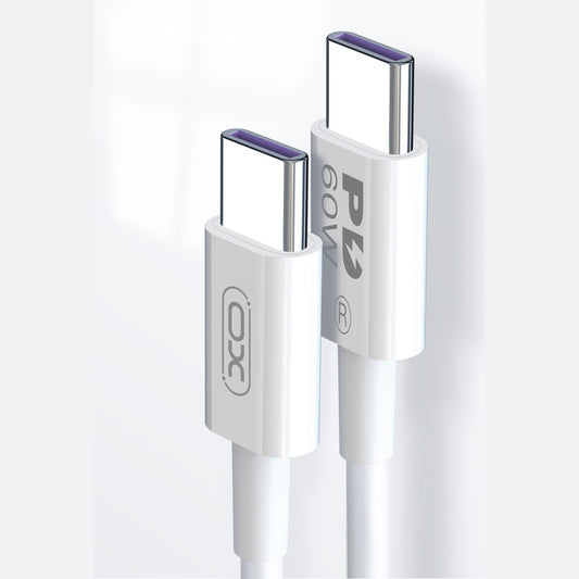 USB-C Data and Charging Cable - USB-C XO Design NB-Q190A, 60W, 1m, White