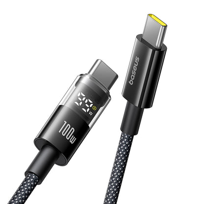 USB-C Data and Charging Cable - USB-C Baseus Display 2, 100W, 1m, Black P10382702121-00
